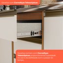 Ver imagem 6 de Balcão Pia 3 Portas 2 Gavetas 120cm Venaly Marrom/Cinamomo/Off White