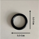 Ver imagem 4 de Kit 24 Argolas Preta Porta Guardanapo, Ideal para Casamento, Mesa Posta e Festas Elegantes