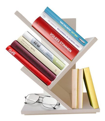 Livreiro Pequeno em MDF Branco - 2