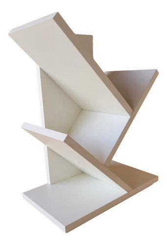 Livreiro Pequeno em MDF Branco - 3