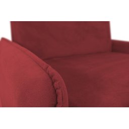 Sofá Cama para Sala de Estar Zaia com Baú Suede Matrix - Goiaba - 7
