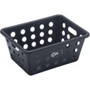 Ver imagem 1 de Caixa Organizadora Plástica Cesto Pequeno Alça Lateral Preta