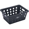 Caixa Organizadora Plástica Cesto Pequeno Alça Lateral Preta - 1
