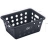 Caixa Organizadora Plástica Cesto Pequeno Alça Lateral Preta - 2