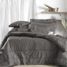 JOGO DE CAMA ALTENBURG BORDADO EM CETIM 300 FIOS 2,50M X 2,50M, CINZA - 2