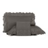 JOGO DE CAMA ALTENBURG BORDADO EM CETIM 300 FIOS 2,50M X 2,50M, CINZA - 1