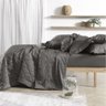 JOGO DE CAMA ALTENBURG BORDADO EM CETIM 300 FIOS 2,50M X 2,50M, CINZA - 4