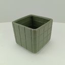 Ver imagem 6 de Vaso Decorativo Enfeite Planta Aparador Cerâmica 13x15x15cm Verde