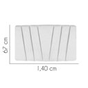 Ver imagem 3 de Painel Estofada Bélgica 140cm Casal para Cama Box Quarto Suede Branco - Gat Magazine
