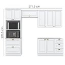 Ver imagem 4 de Cozinha Modulada 4 Pecas 272 Cm Ce373 Americana Branco Calcare Henn