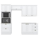 Ver imagem 1 de Cozinha Modulada 4 Pecas 272 Cm Ce373 Americana Branco Calcare Henn