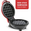 Ver imagem 2 de Elite Gourmet Mini Máquina de Waffle Antiaderente 4.5" Compacta (vermelha)