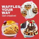 Ver imagem 6 de Elite Gourmet Mini Máquina de Waffle Antiaderente 4.5" Compacta (vermelha)