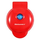 Ver imagem 1 de Elite Gourmet Mini Máquina de Waffle Antiaderente 4.5" Compacta (vermelha)