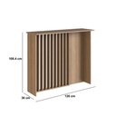 Ver imagem 5 de Bancada Ilha para Cozinha 120cm com Painel Ripado Bahia BC1200 Cor Mel - Art In Móveis
