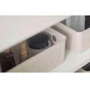 Ver imagem 4 de 8 Caixas Organizadoras Multiuso Flow Bege 12L ou Cestos Plásticos Lavanderia Closet