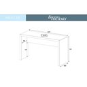Ver imagem 3 de Mesa Escrivaninha Juvenil ME4135 Carvalho - Tecno Mobili