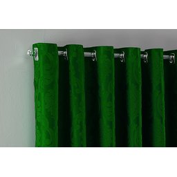 Cortina Jacquard Luxo em Tecido Semi Blackout Sala 6,00x2,80:verde Musgo - 4