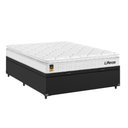 Ver imagem 4 de Cama Box Baú Casal Couro Preto + Colchão Life D33 Pillow Top 61x138x188cm Branco - e-Shop Casa