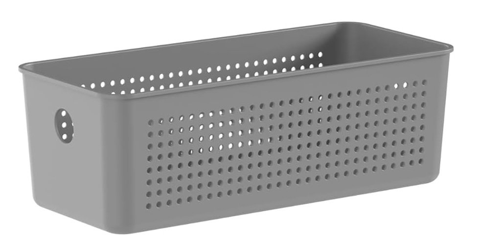 Cesto Organizador Flow 27 X 12 X 9cm Chumbo Fechado Cfw100chf ou - 2