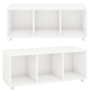 Estante Modular 3 Nichos Austin - Branco