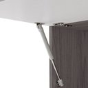 Ver imagem 3 de Armário de Cozinha 120cm com Aéreo 70cm Lina K02 Gris/Freijó - Mpozenato