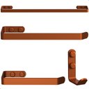 Ver imagem 1 de Kit Acessórios para Banheiro Rose Gold 4 Peças Plus