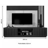Home Valencia 2 Portas P/ Tv 75'' 2,20cm Naturalle/offwhite - 8