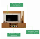 Ver imagem 3 de Home Valencia 2 Portas P/ Tv 75'' 2,20cm Naturalle/offwhite