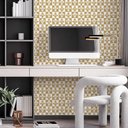 Ver imagem 1 de Papel de Parede Casual em Estilos Quadrados Gold Gh Papel de Parede 3,0m