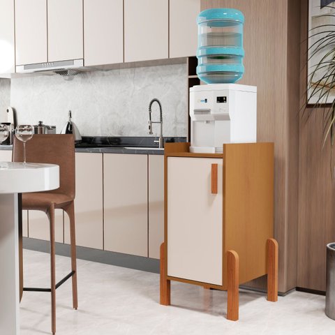 Armário Poseidon Bebedouro Cedro Off White