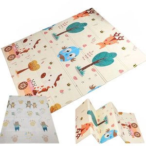 Tapete Infantil Criança Bebe Dupla Face Tatame Dobravel Emborrachado Antiderrapante Macio Dois Lados