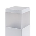 Ver imagem 4 de Poste Balizador Branco 20cm P/ Jardim Em Alumínio St2791