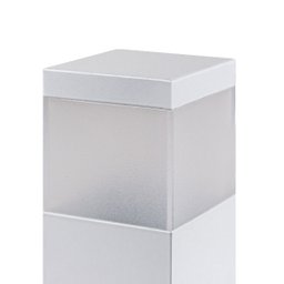 Poste Balizador Branco 20cm P/ Jardim Em Alumínio St2791 - 4
