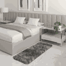 Tapete Passadeira Quarto Antiderrapante Mesclado Cinza 50 X 140 Cm - 1