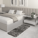 Ver imagem 1 de Tapete Passadeira Quarto Antiderrapante Mesclado Cinza 50 X 140 Cm