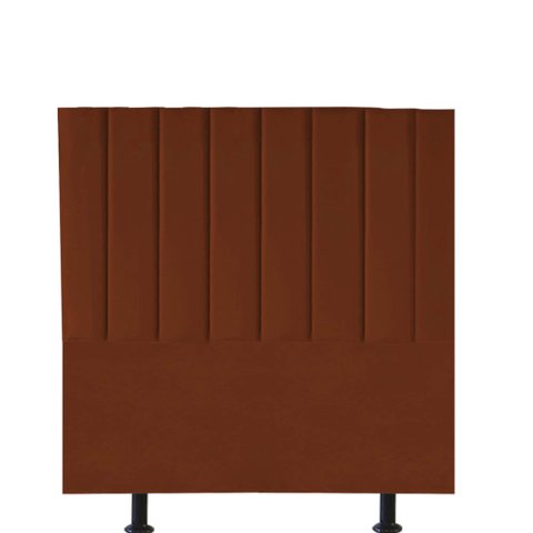 Cabeceira Estofada Carla 100cm Solteiro Para Cama Box Quarto Suede Terracota Telha - Gat Magazine