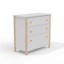Ver imagem 2 de Cômoda Infantil 3 Gavetas Arredus em Madeira Maciça e MDF Branco e Natural