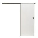 Ver imagem 2 de Kit Porta de Correr Colmeia Eucaplac Branco Somad 210 x 82 Trilho Alumínio Natural Somad