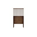 Ver imagem 7 de Módulo de Quarto Solteiro Armário Ponte Aéreo Rizon/Linea c/ 3 Portas Cumaru/Fendi 25 - Novo
