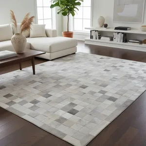 Tapete de Couro Natural Premium Cinza 2,00 X 1,50 M