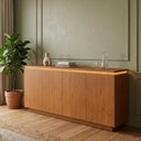 Ver imagem 1 de Buffet Aparador 4 Portas 183,5cm com LED