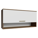 Ver imagem 1 de Armário Aéreo 105 cm 1 Porta Basculante Rustic/Branco Lille Madesa