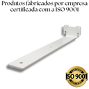 Ver imagem 6 de 3 Suportes Formato Cantoneira Invisível 30cm Mão Francesa para Prateleira Aço Reforçado Branco
