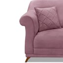 Ver imagem 6 de Kit 2 Poltronas Decorativas com 2 Almofadas Armstrong Veludo Uva - Gran Belo