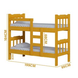 Beliche Que Vira Duas Camas Cerejeira Perola Nemargi - 4