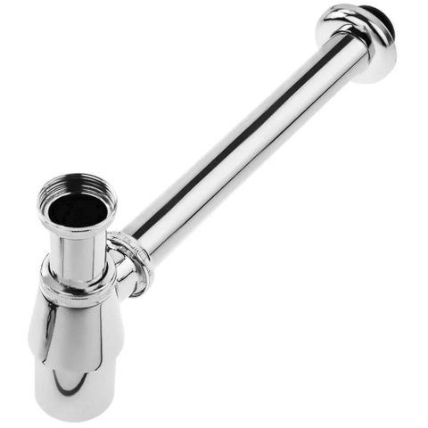 Sifão Pia Tanque Lavanderia Metal Copo Cromado 1.1/4 x 2''