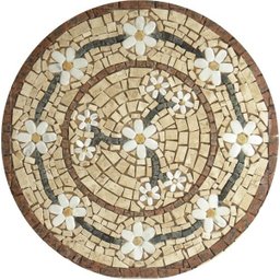Mandala Mosaico Floral Rosone Venezia 120cm - 1