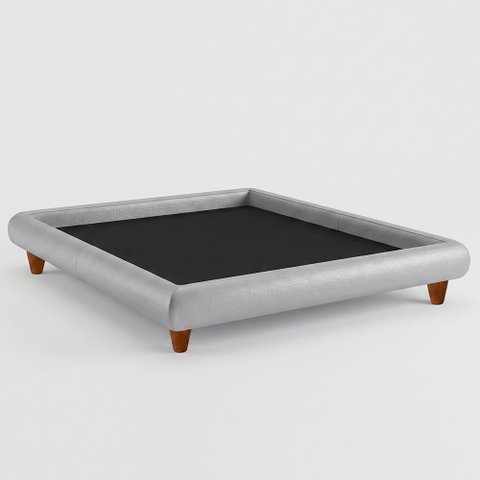 Cama Casal Japonesa 156cm Pés Madeira Haru Factor Off White - Sallar Home