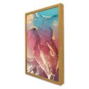 Ver imagem 3 de Quadro Decorativo Abstrato Mármore Rosa e Azul Perolado em Moldura Caixa Tacolado Moldura Trad 1cm P